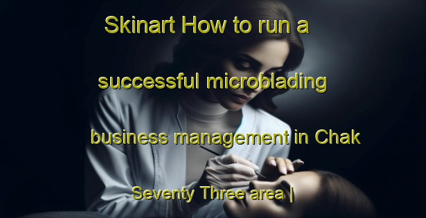 Skinart How to run a successful microblading business management in Chak Seventy Three area | MicrobladingTraining | MicrobladingClasses | SkinartTraining-Pakistan